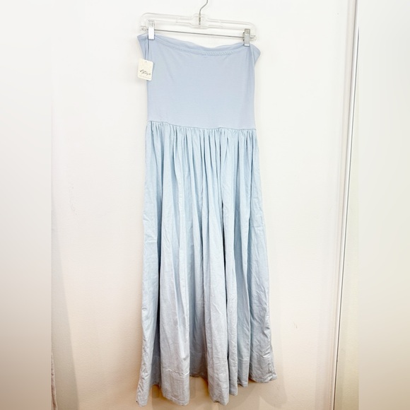 Free People Onda Tube Midi Dress Ballad Blue Size Medium New with Tags - Picture 10 of 11